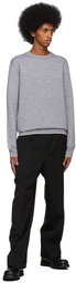 Jil Sander Grey Double-Faced Knit Sweater