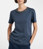 'S Max Mara Bingo embellished cotton-blend T-shirt