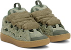 Lanvin Blue Curb Denim Sneakers