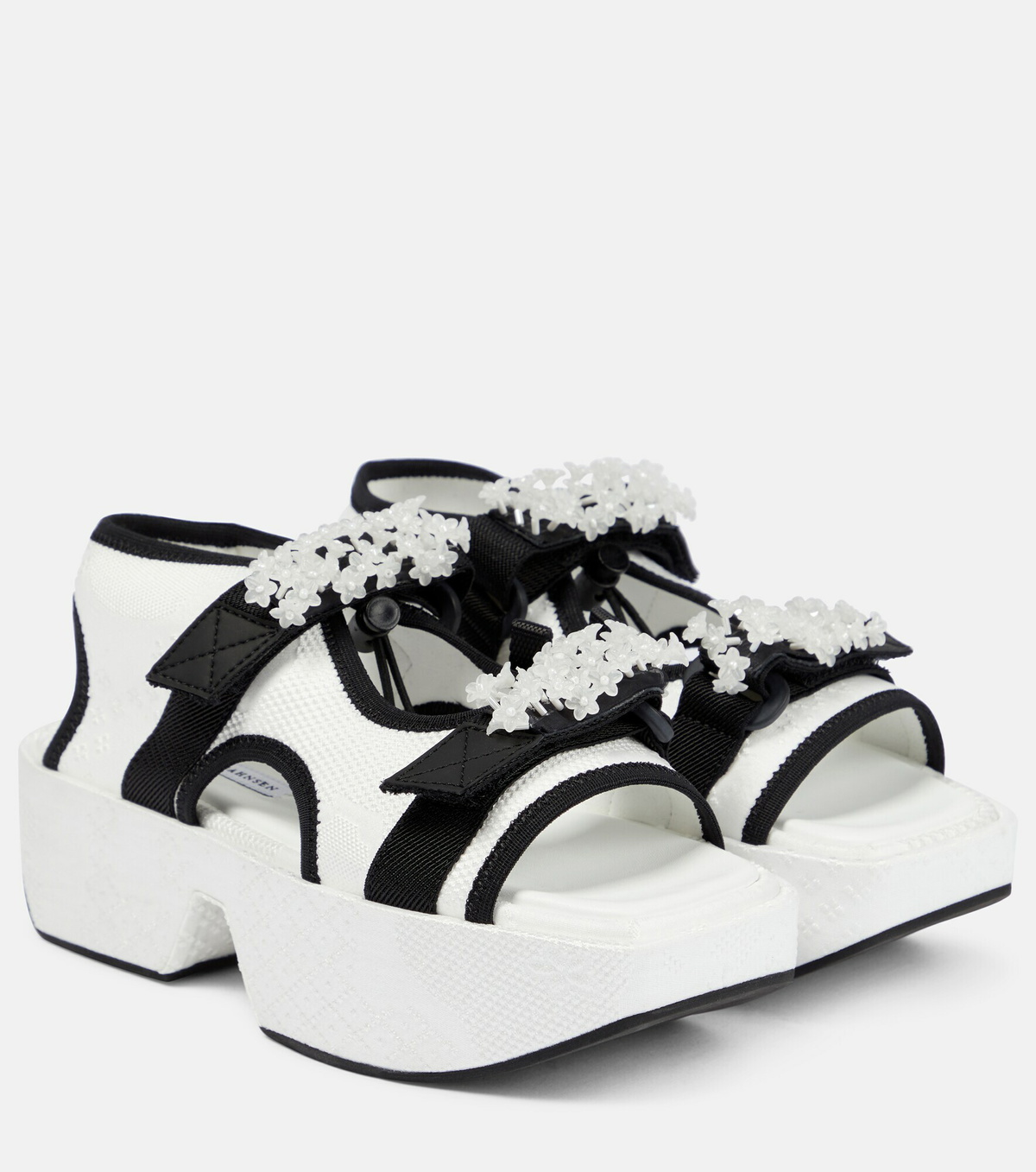 Cecilie Bahnsen - May embellished jacquard sandals