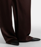 Max Mara Elegante satin wide-leg pants