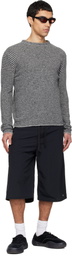 ERL Gray Thin Wool Crewneck Sweater
