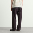 Auralee Men's Garment-Dyed Shuttle Weather Trouser in Dark Brown
