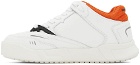Heron Preston White & Orange Low-Key Sneakers
