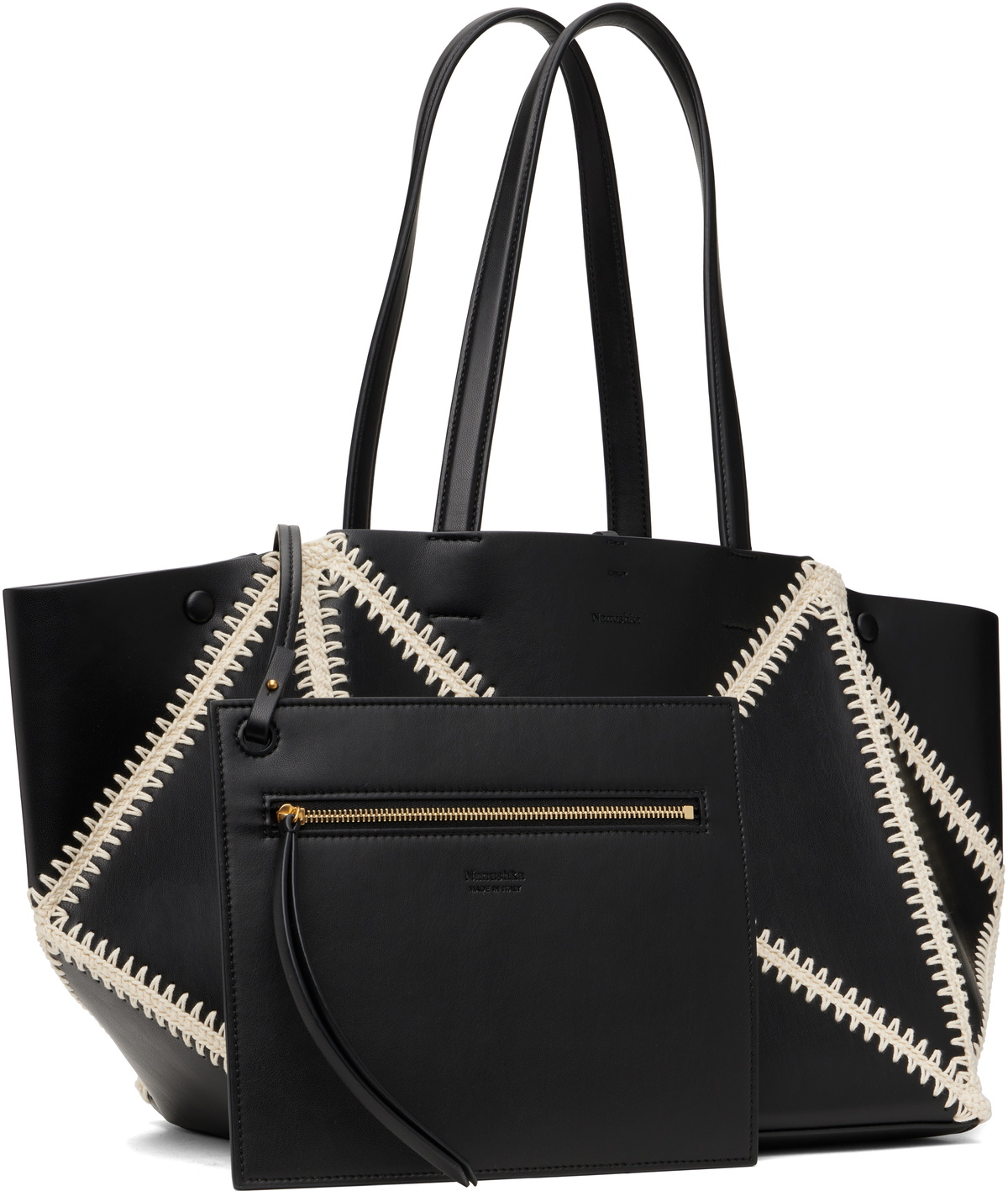 Nanushka Black Origami Tote