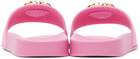 Versace Pink 'La Medusa' Slides