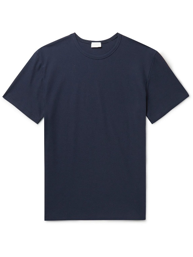 Photo: Handvaerk - Pima Cotton-Piqué T-Shirt - Blue