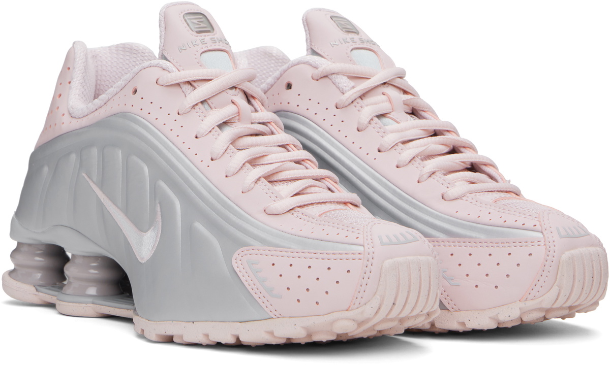 Nike Pink & Silver Shox R4 Sneakers Nike
