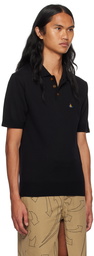 Vivienne Westwood Black Embroidered Polo