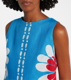 Cala de la Cruz Avelino floral linen top