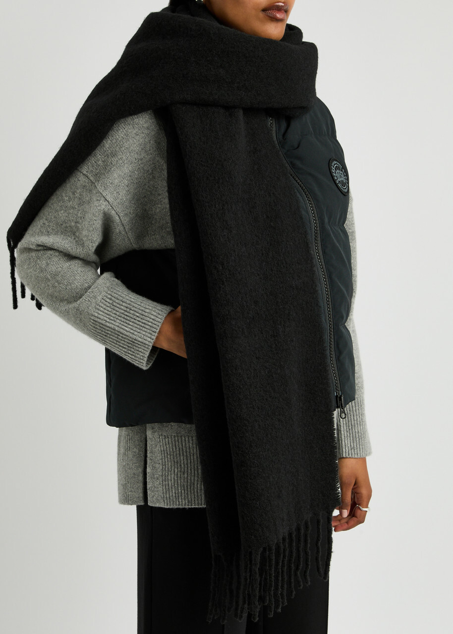 Canada Goose Alpaca-blend Scarf - Black - One Size