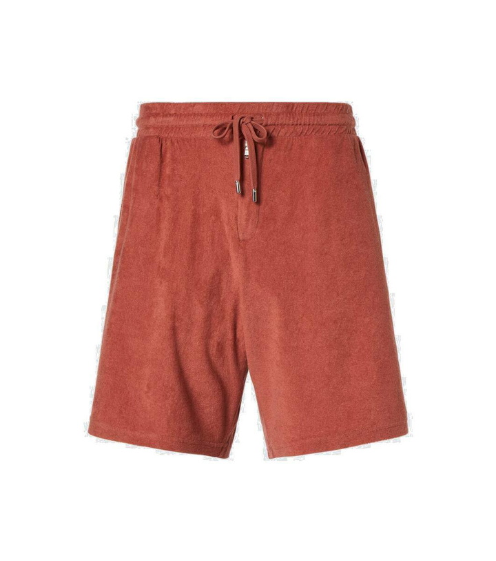 Photo: Frescobol Carioca Cotton-blend terry shorts