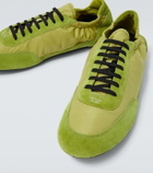 Prada Elastic Collapse Re-Nylon and suede sneakers