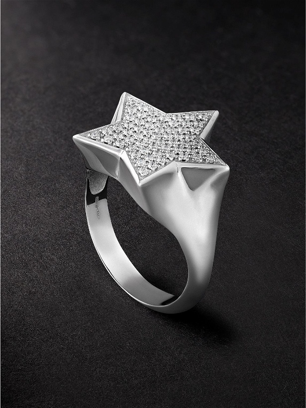 Photo: EÉRA - Star White Gold Diamond Ring - Silver