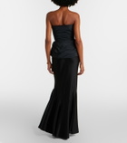 Max Mara Acerbo satin maxi skirt
