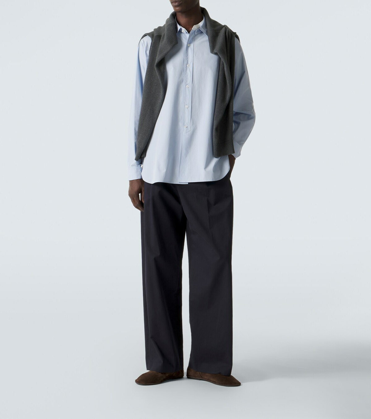 The Row Melchior cotton poplin shirt