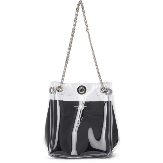 Borsa a tracolla trasparente in PVC con catena, Junya Watanabe, Donna