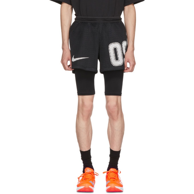 Photo: NikeLab Black Off-White Edition M NRG Carbon Home Shorts