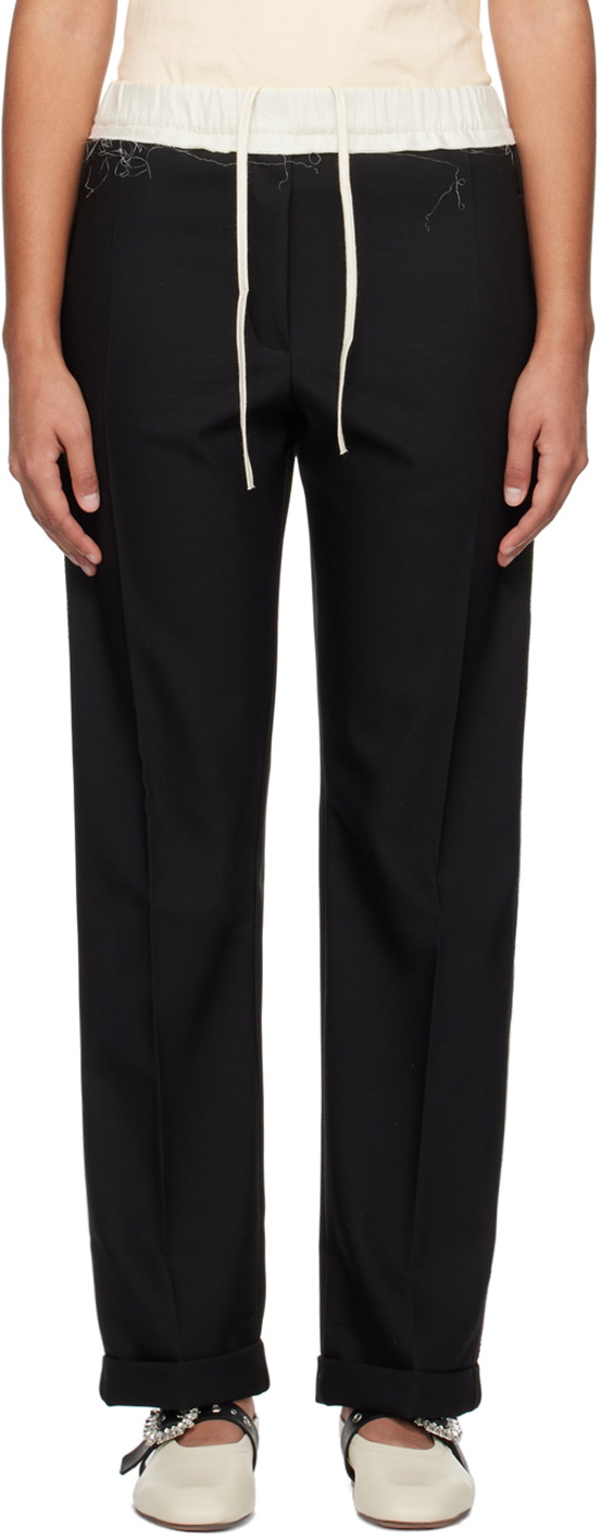 Wales Bonner Black Seine Trousers