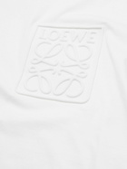 Loewe - Anagram Debossed Cotton-Jersey T-Shirt - White