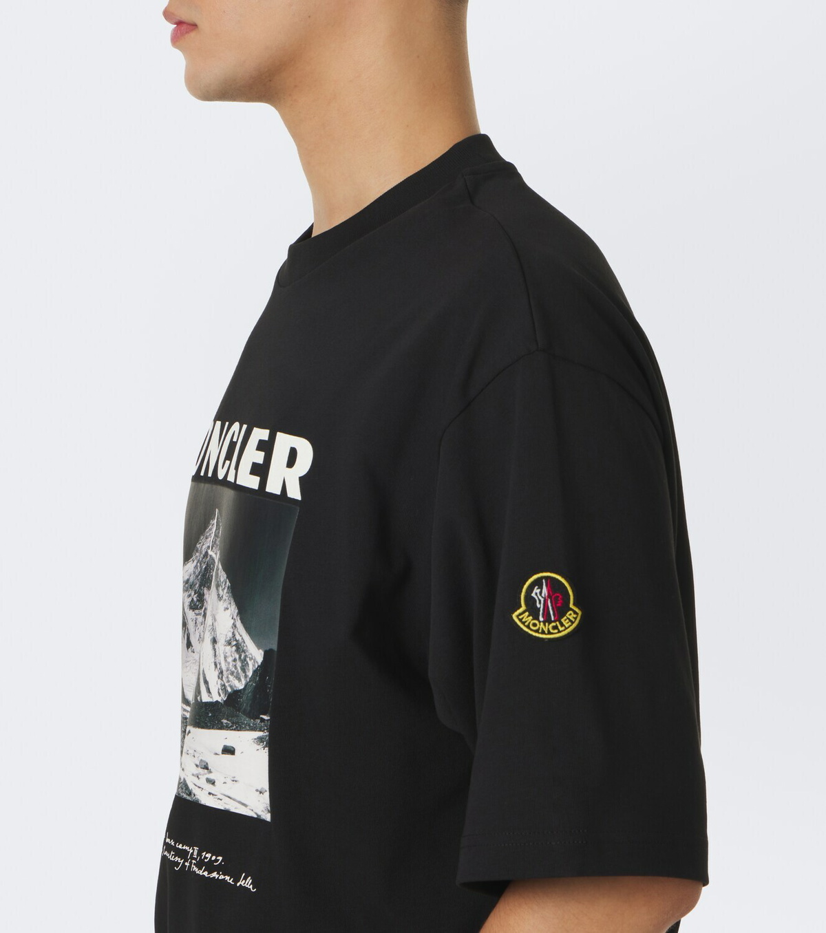 Moncler Printed cotton jersey T-shirt