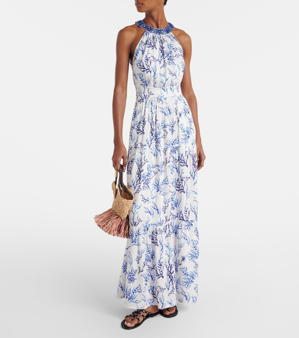 Melissa Odabash Isadora beaded maxi dress