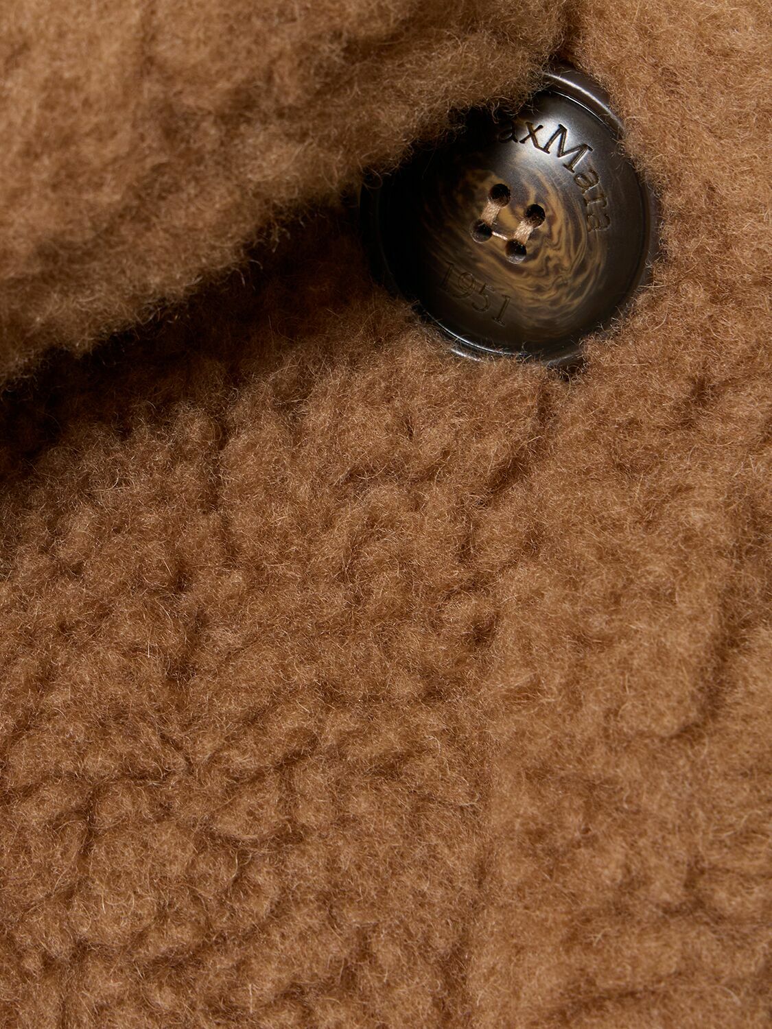 MAX MARA Terzo Camel & Silk Teddy Cape