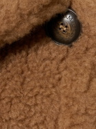 MAX MARA Terzo Camel & Silk Teddy Cape