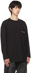 Comme des Garçons Shirt Black Logo Long Sleeve T-Shirt