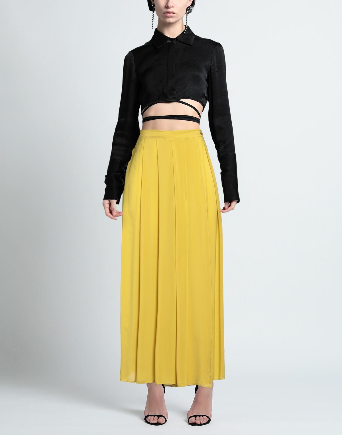Alessia Santi Womens Maxi skirt Mustard