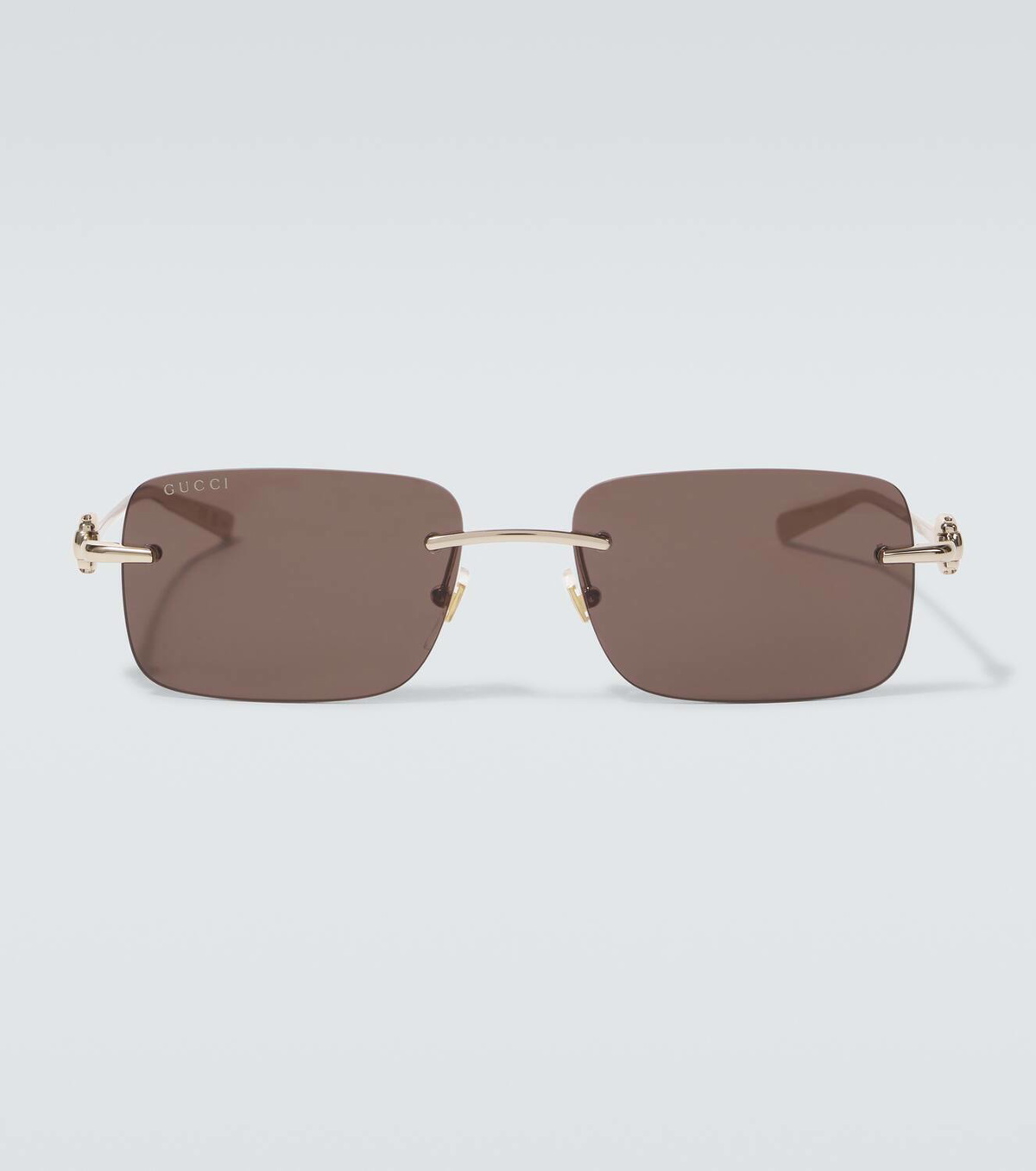 小物 GUCCI Horsebit side logo sunglasses Gucci Horsebit rectangular sunglasses Gucci