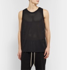 Rick Owens - Champion Logo-Embroidered Mesh Tank Top - Black