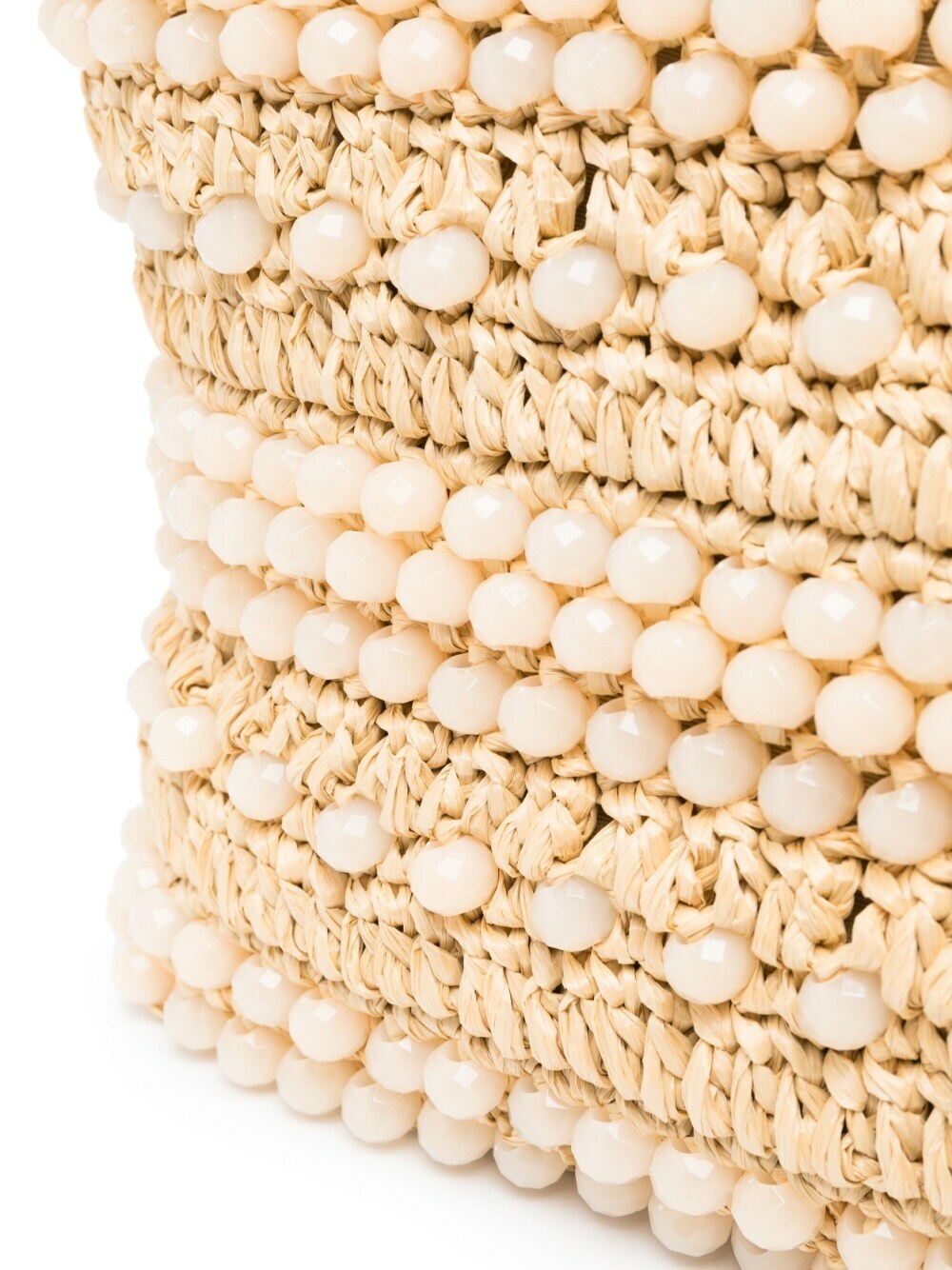 JIMMY CHOO - Bon Bon Beaded Raffia Tote Bag