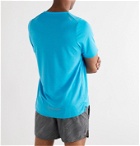 Nike Running - Rise 365 Trail Logo-Print Dri-FIT T-Shirt - Blue