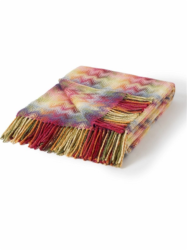 Photo: Missoni Home - Montgomery Fringed Checked Wool-Blend Throw