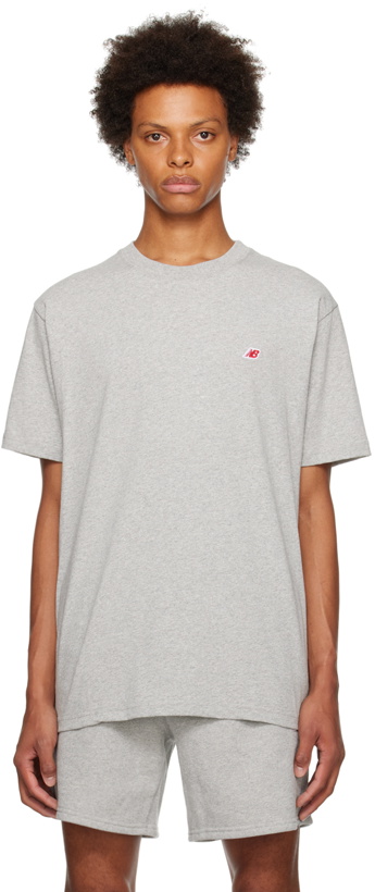 Photo: New Balance Gray Made In USA Core T-Shirt