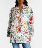 Gucci Floral silk twill shirt