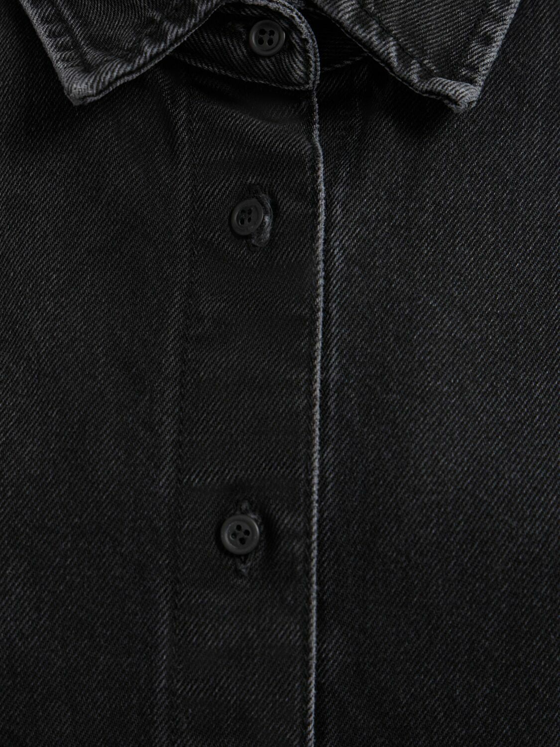 ANNAGRETA Luce Black Wash Denim Shirt