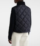 Moncler Down-paneled cotton-blend cardigan