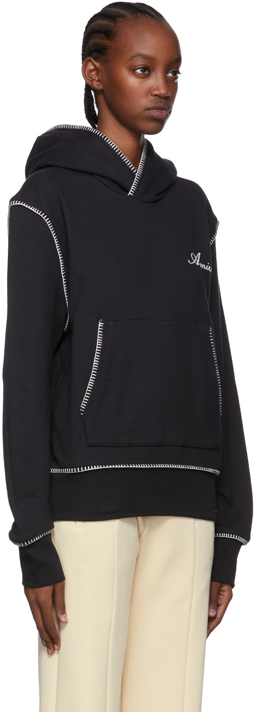 AMIRI Black Cotton Hoodie Amiri