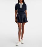 Tory Burch Cotton pointelle polo shirt