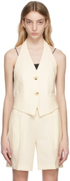 Helmut Lang Off-White Halter Vest