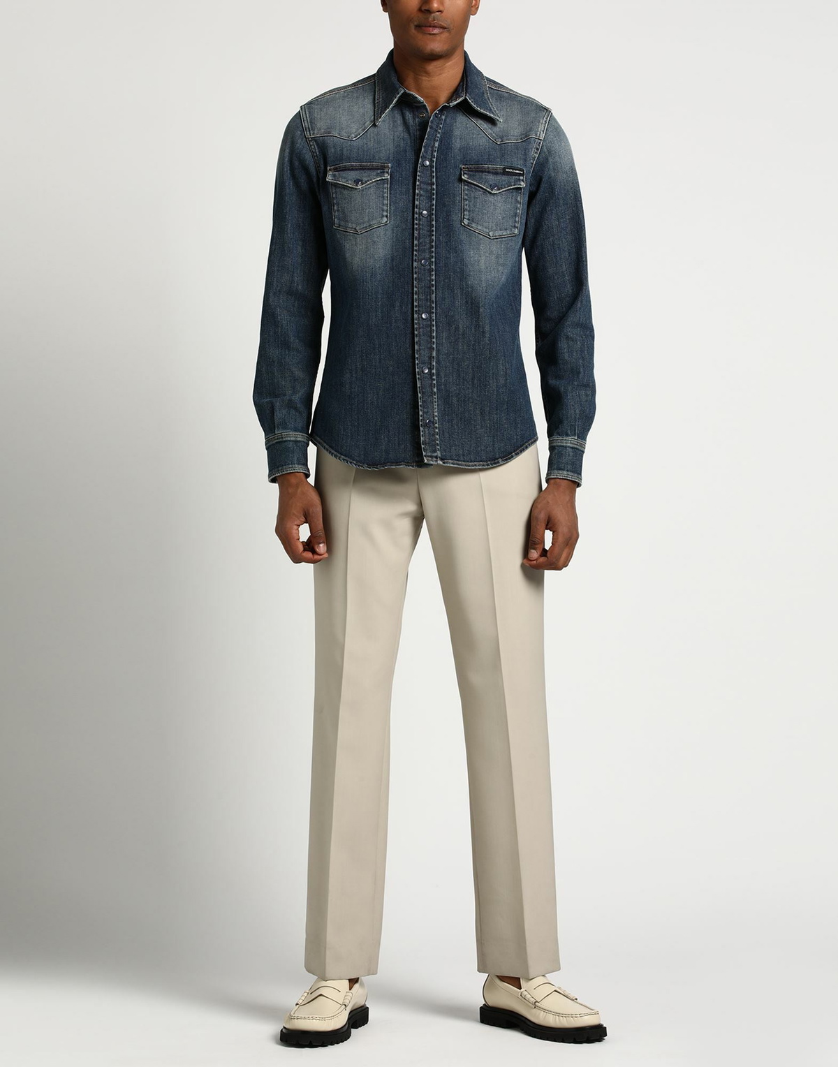 Dolce & gabbana Mens Denim shirt in Blue