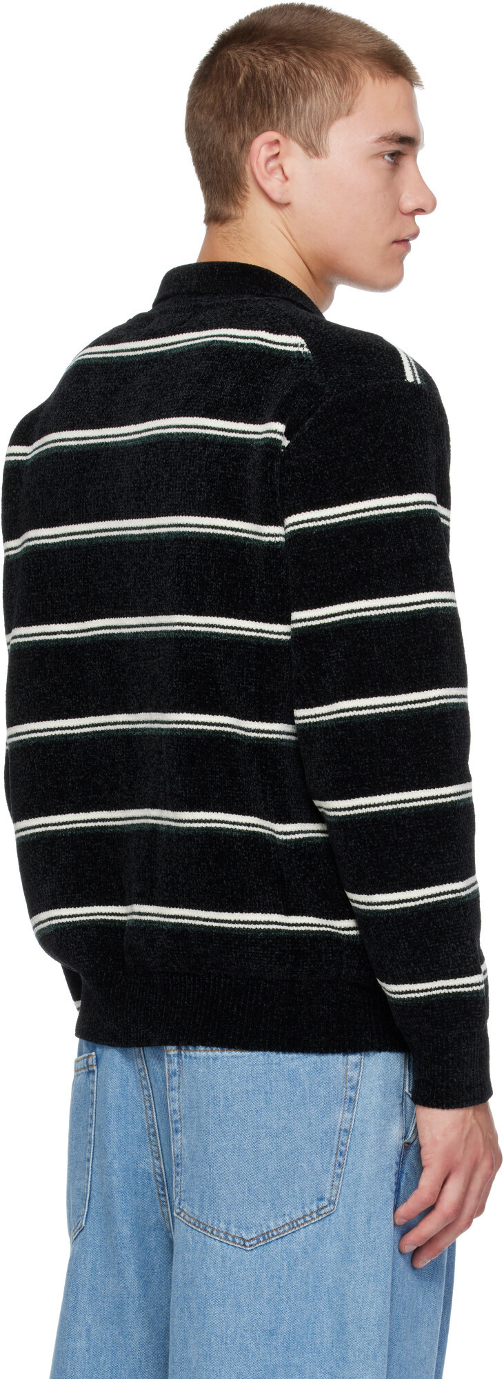 Solid Homme Black Knit Cardigan