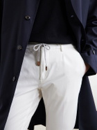 Eleventy - Straight-Leg Cotton-Blend Trousers - White