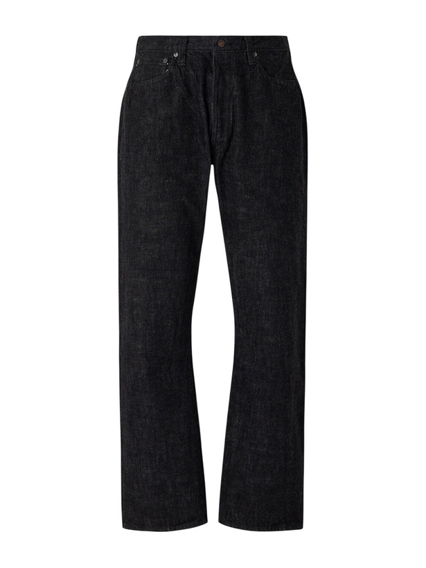 Photo: FULLCOUNT - 0105BK Straight-Leg Selvedge Jeans - Black