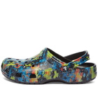 Crocs Classic Tie Dye Graphic Clog in Turq Tonic/Multi