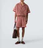 Valentino Toute La V cotton poplin Bermuda shorts