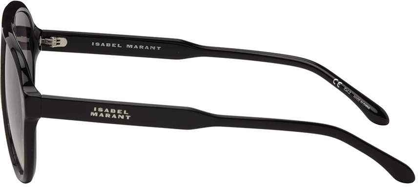 Isabel Marant Black Aviator Sunglasses