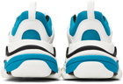 Balenciaga White & Blue Triple S Sneakers